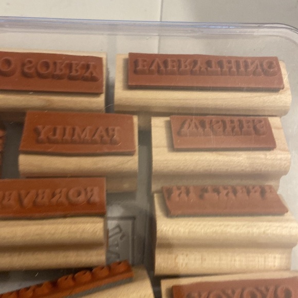 12 pack of Inspirational words, rubberstamps from stampin up T26 - Picture 4 of 4